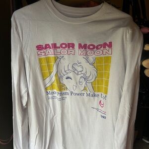 Sailor Moon Graphic Long Sleeve Tee - White